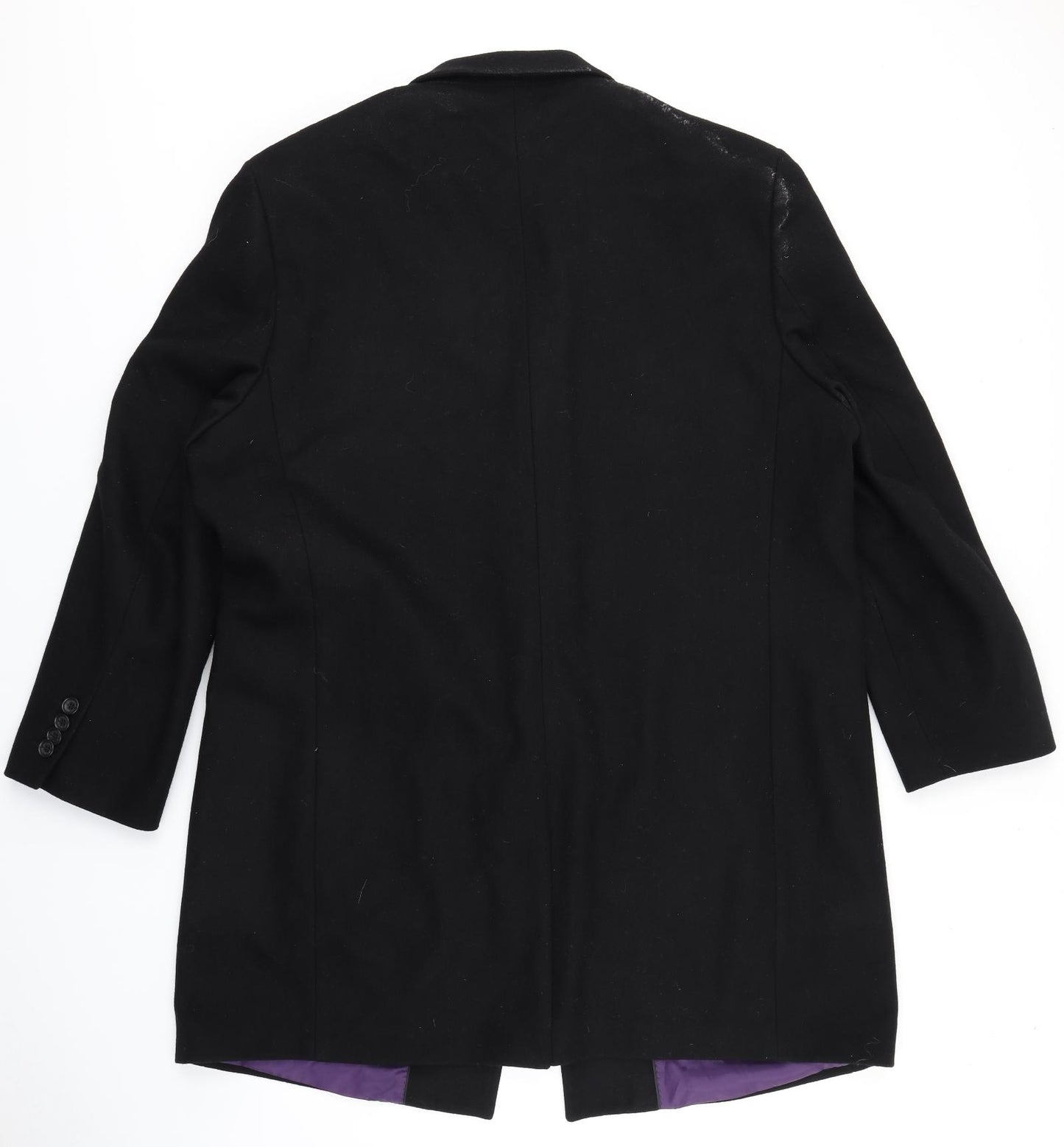 Jeff Banks Mens Black   Trench Coat Coat Size XL
