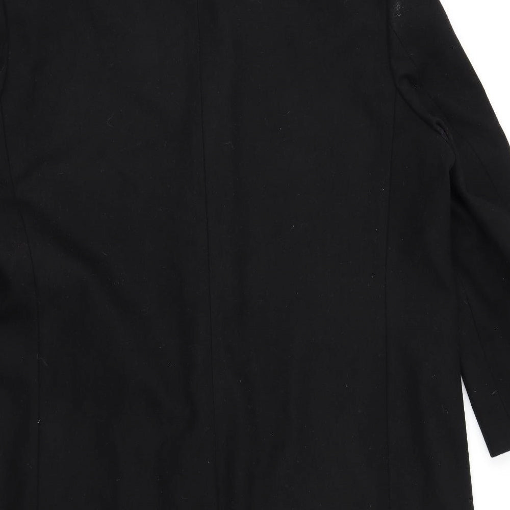 Jeff Banks Mens Black   Trench Coat Coat Size XL