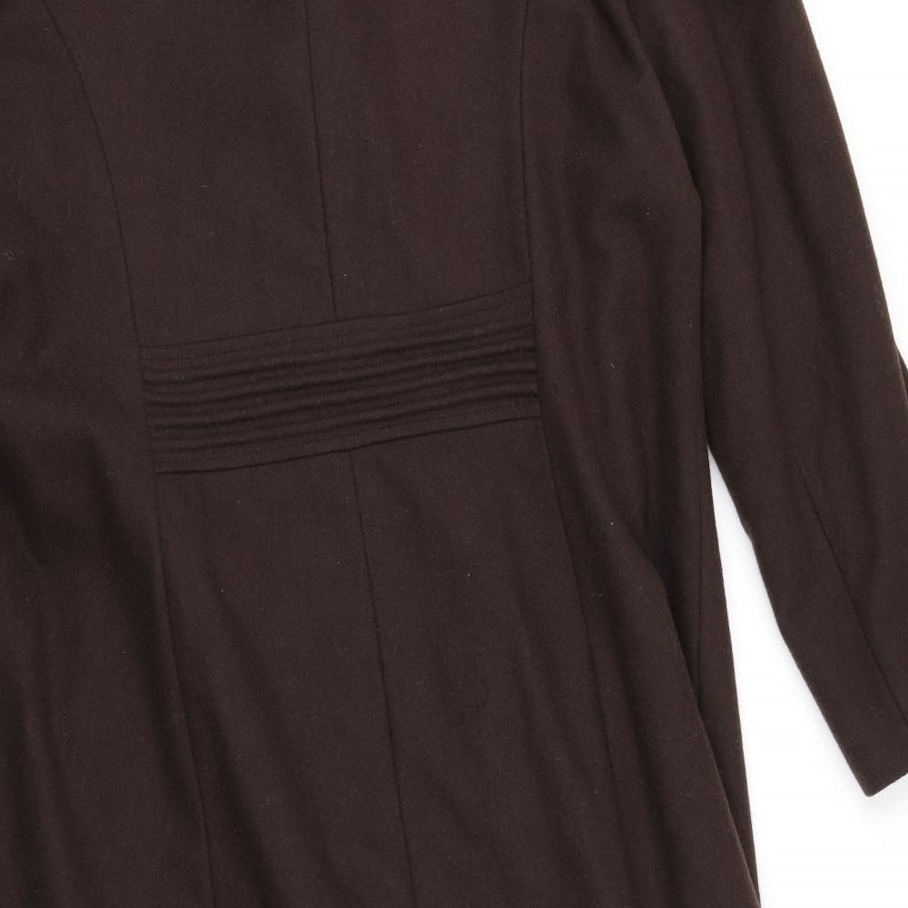 Klass Womens Brown   Trench Coat Coat Size 20