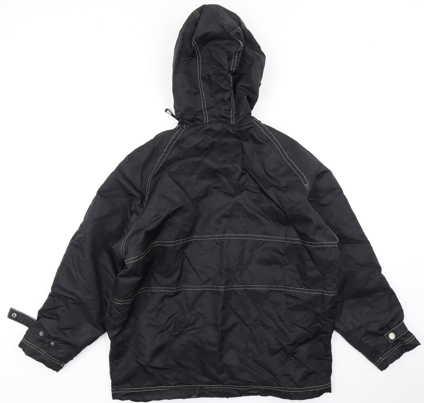 Casual Club Mens Black   Rain Coat Coat Size L