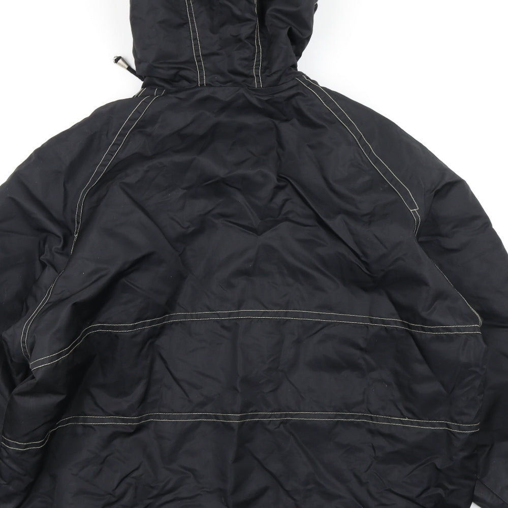 Casual Club Mens Black   Rain Coat Coat Size L