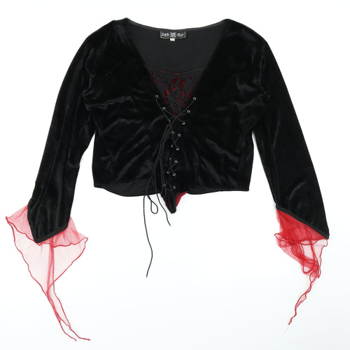 dark Star Womens Black   Basic T-Shirt Size XL