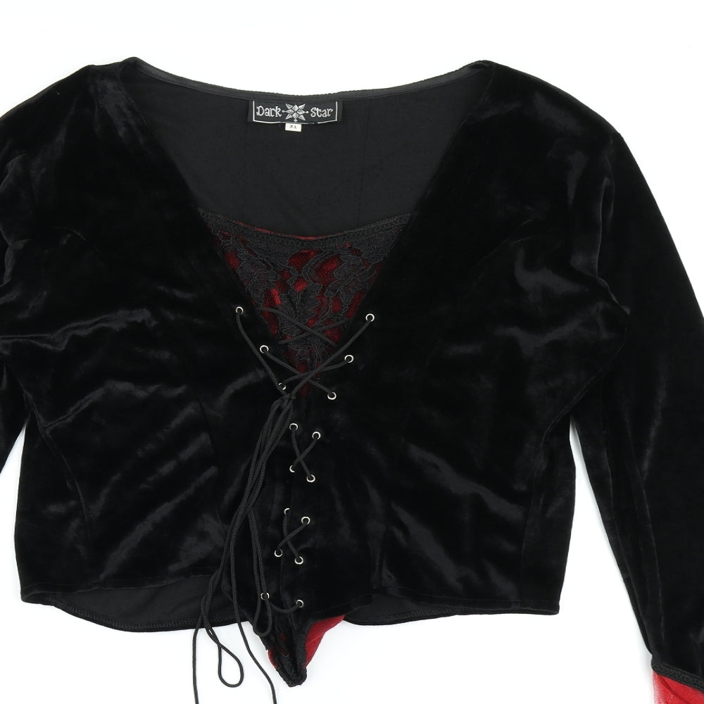 dark Star Womens Black   Basic T-Shirt Size XL