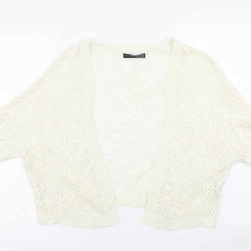 Atmosphere Womens White  Knit Cardigan Jumper Size XS