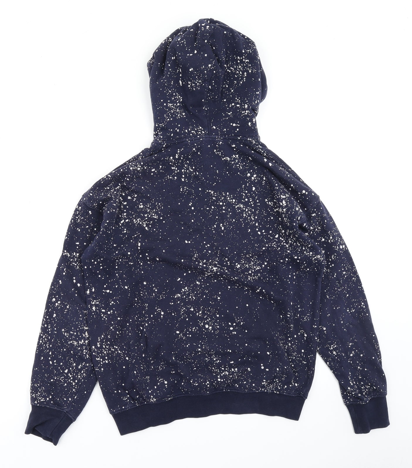 H&M Boys Blue Spotted  Pullover Hoodie Size 12-13 Years