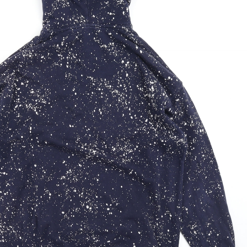 H&M Boys Blue Spotted  Pullover Hoodie Size 12-13 Years