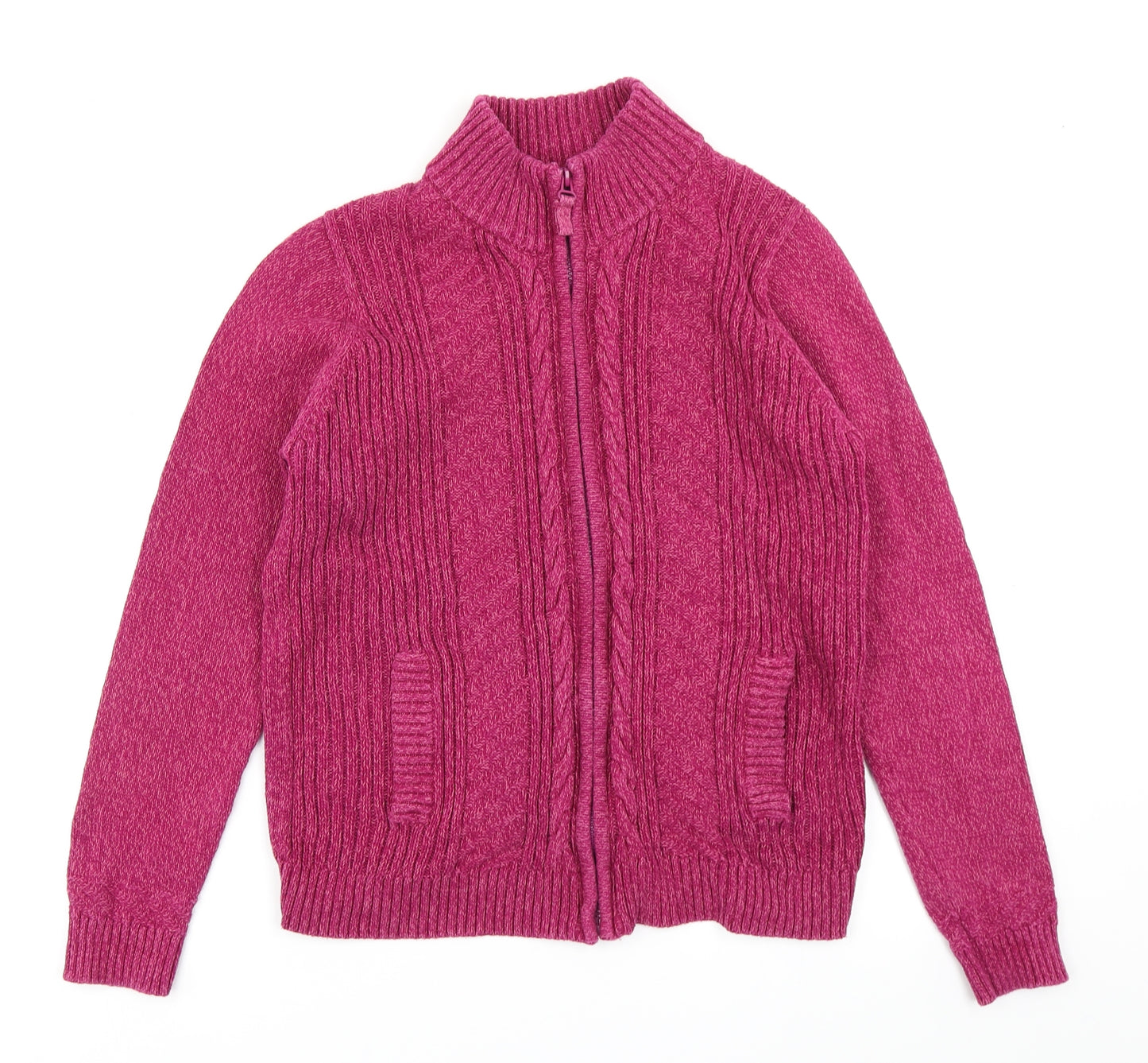 Isle Womens Pink  Knit Cardigan Jumper Size M