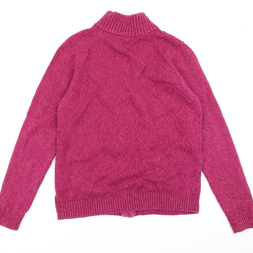 Isle Womens Pink  Knit Cardigan Jumper Size M