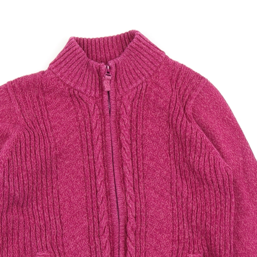 Isle Womens Pink  Knit Cardigan Jumper Size M