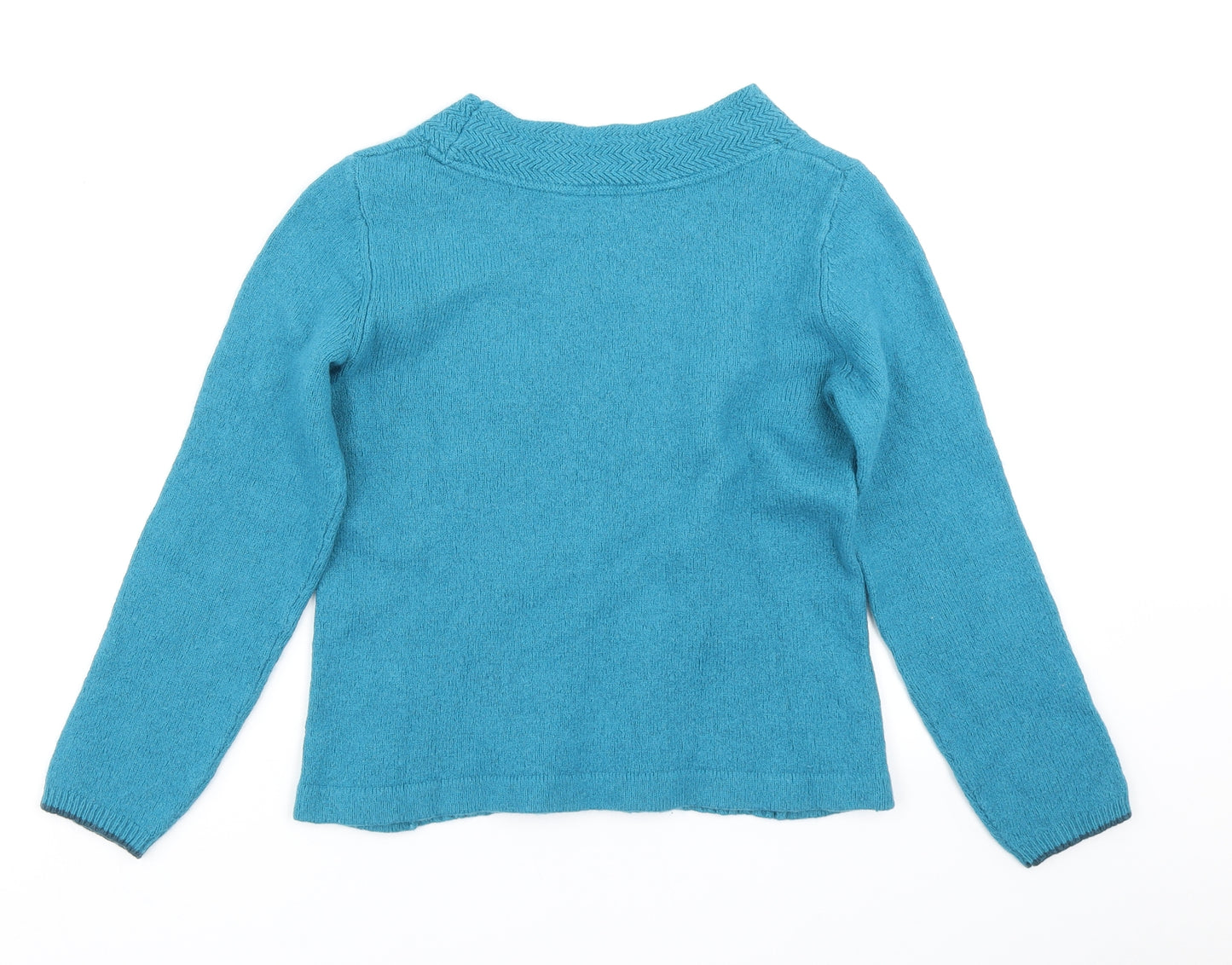 White Stuff Womens Blue  Knit Pullover Jumper Size 10