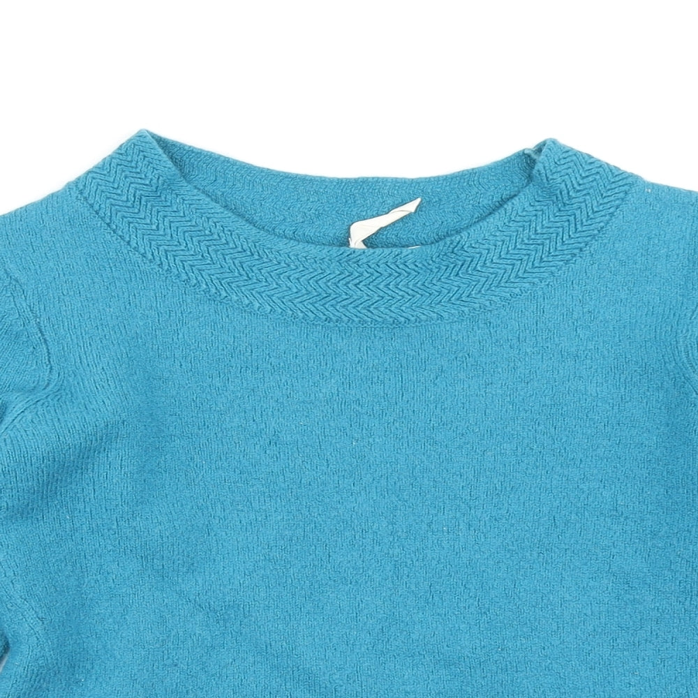 White Stuff Womens Blue  Knit Pullover Jumper Size 10