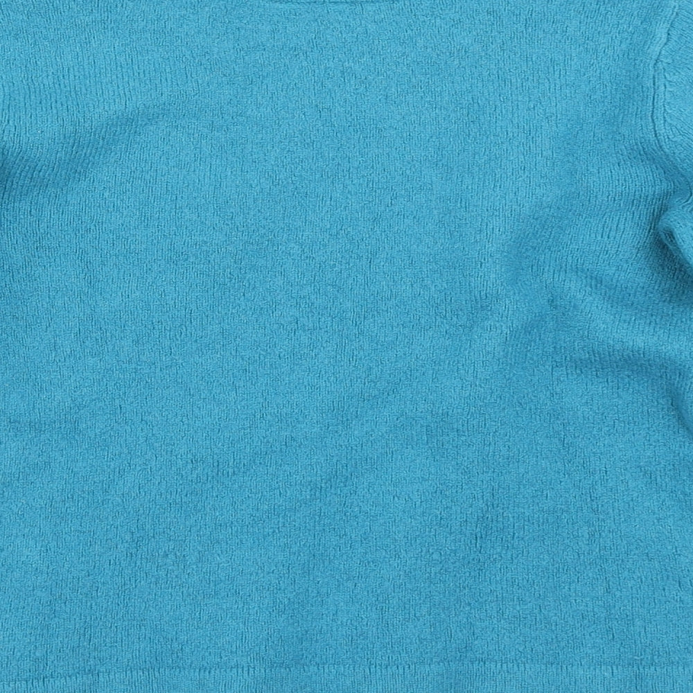 White Stuff Womens Blue  Knit Pullover Jumper Size 10