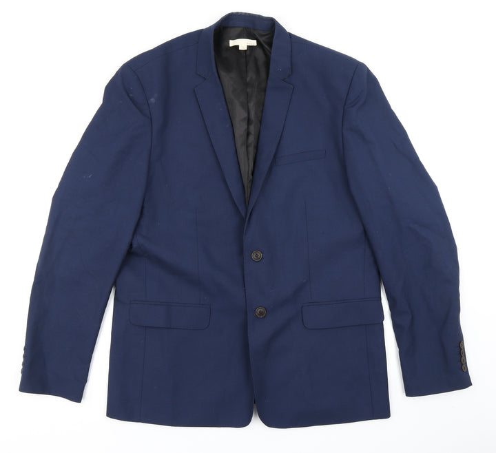 SUIT Mens Blue Jacket Blazer Size 42