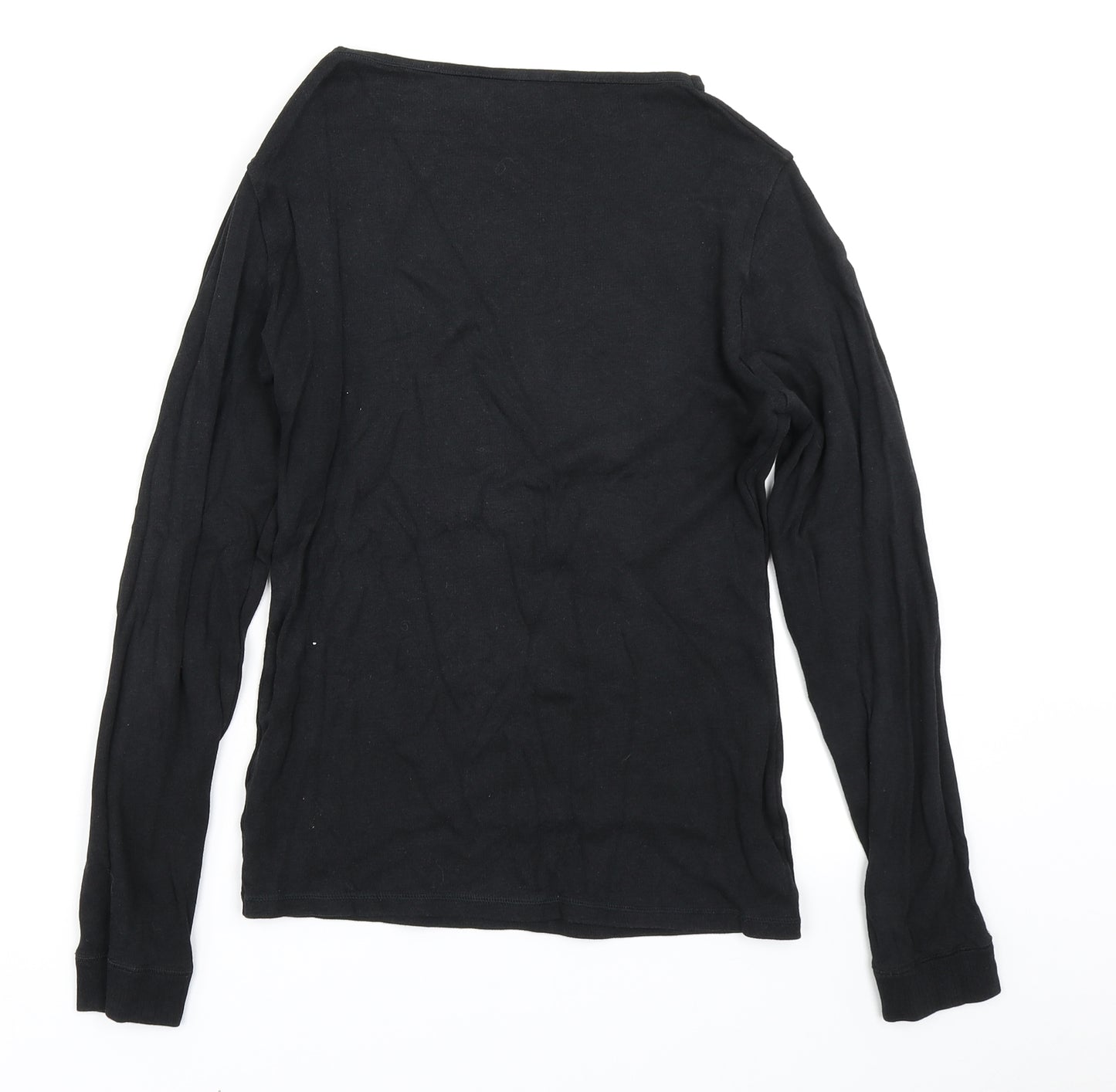 Marks & Spencer Womens Black   Basic T-Shirt Size 14