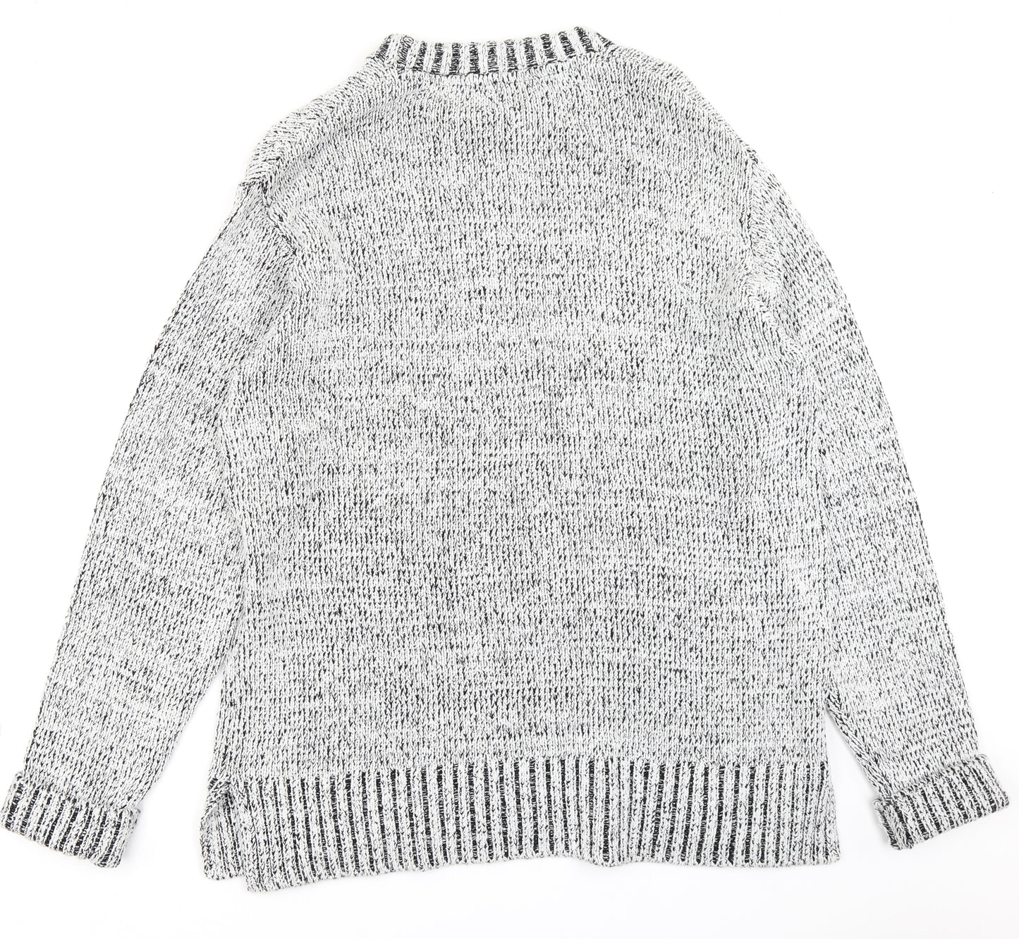 H&M Womens Grey  Knit Pullover Jumper Size XL