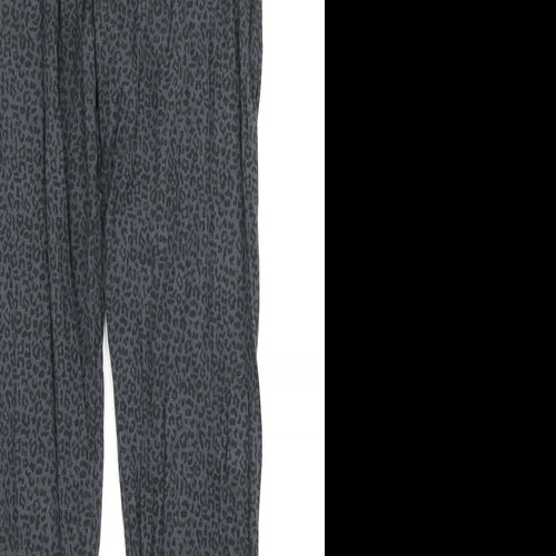 United Colors of Benetton Womens Grey Animal Print  Capri Leggings Size M L26 in