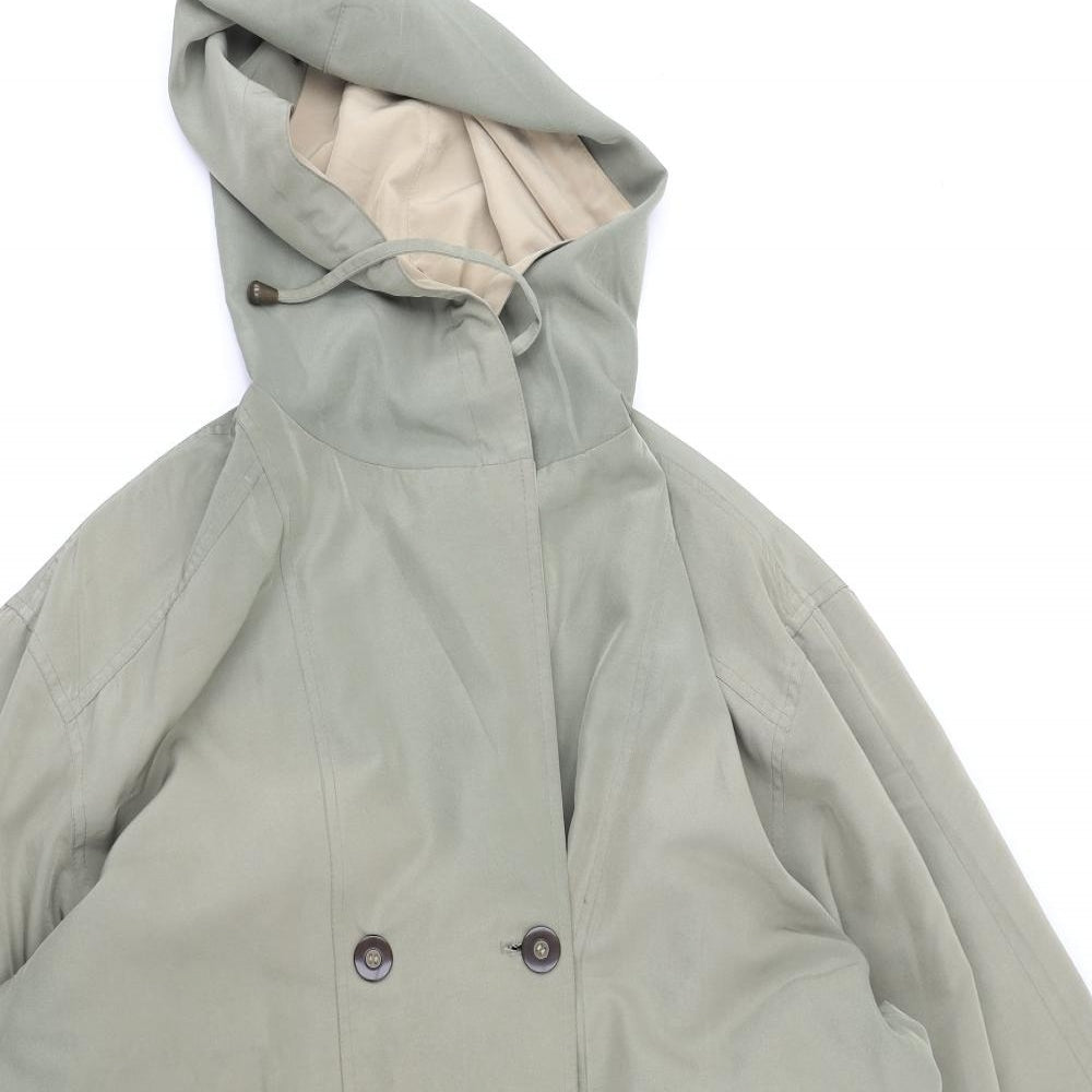 Para Womens Green   Rain Coat Jacket Size M