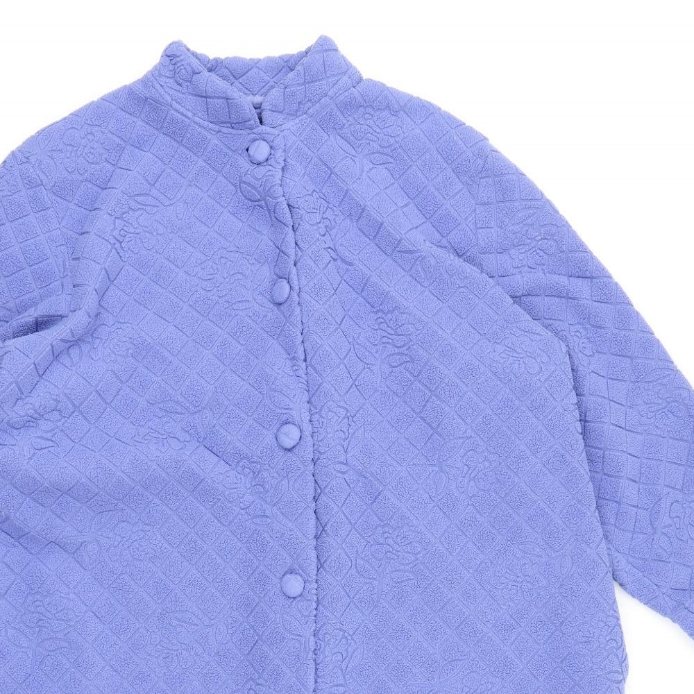 M&S Womens Blue Floral  Top Robe Size 18