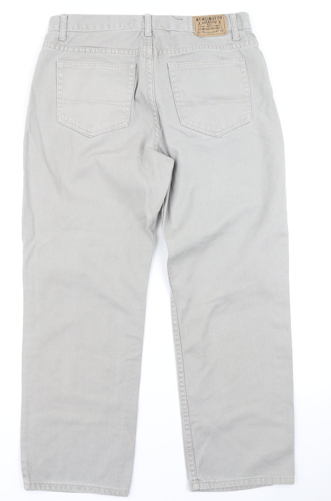 Kensington Mens Grey  Denim Straight Jeans Size 34 in L29 in