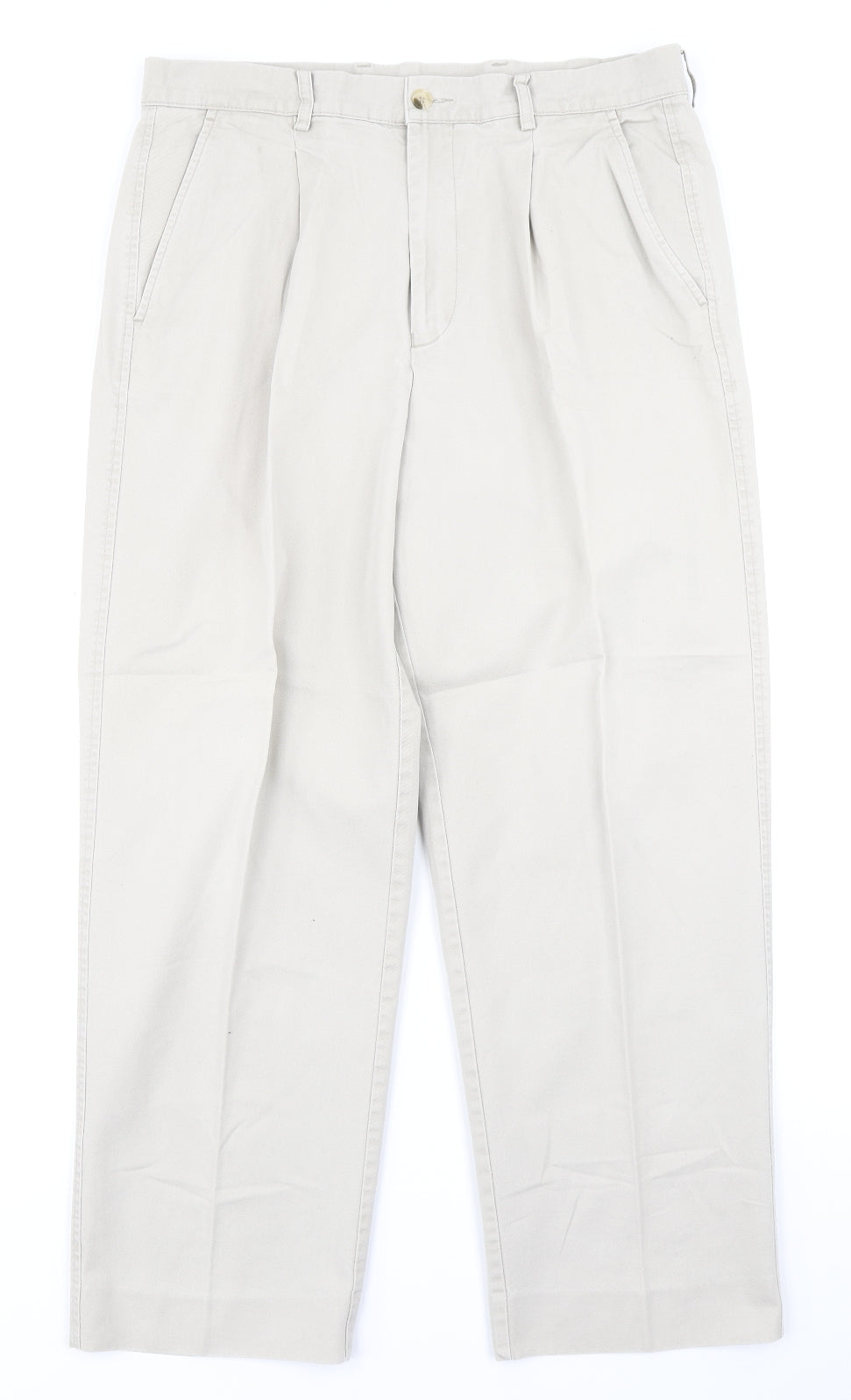 Farah Mens Beige   Chino Trousers Size 34 in L29 in