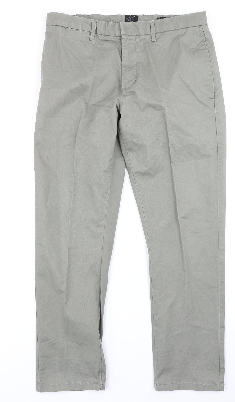 ACW85 Mens Green   Chino Trousers Size 34 in L27 in