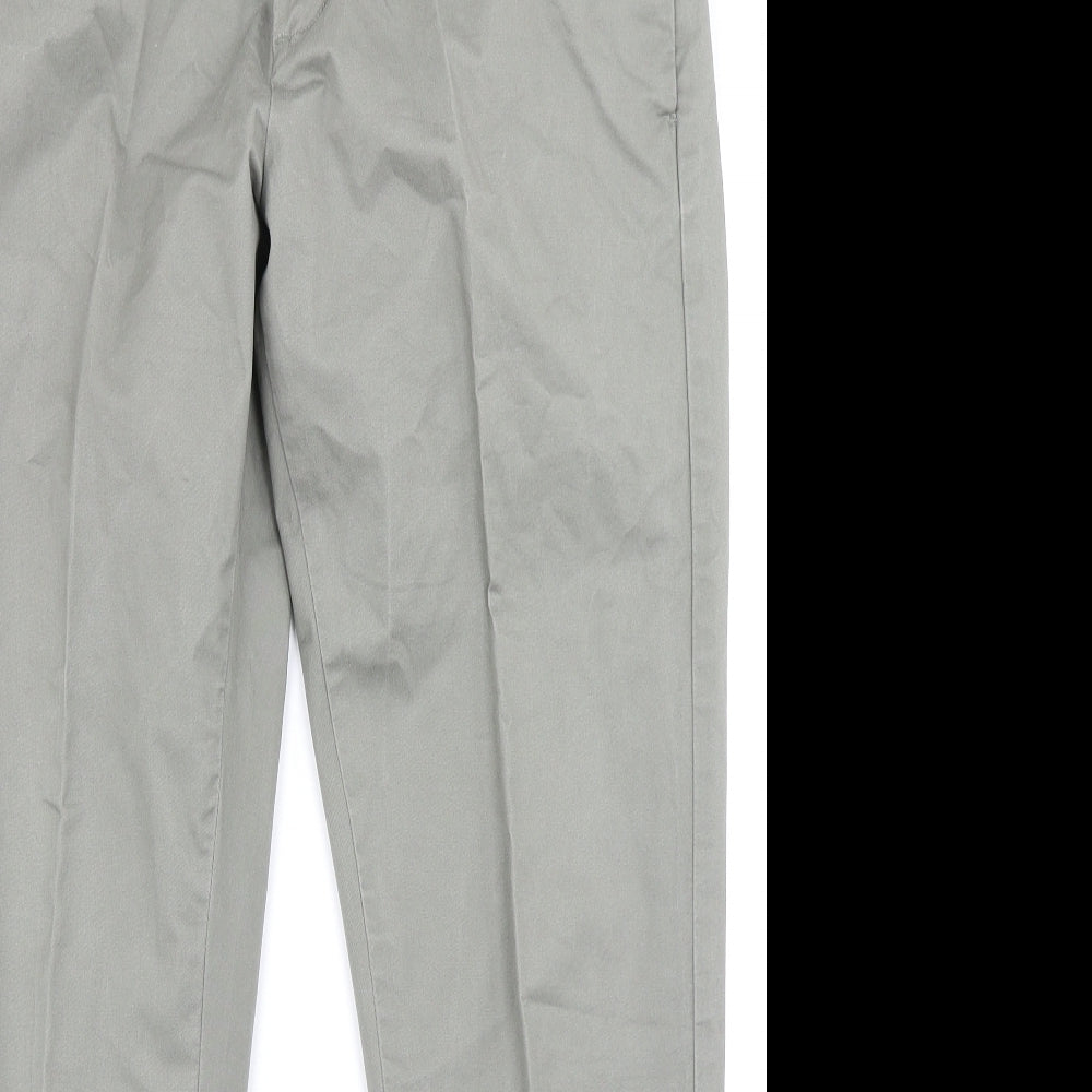 ACW85 Mens Green   Chino Trousers Size 34 in L27 in