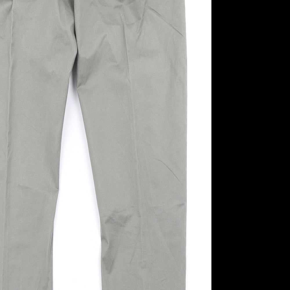 ACW85 Mens Green   Chino Trousers Size 34 in L27 in