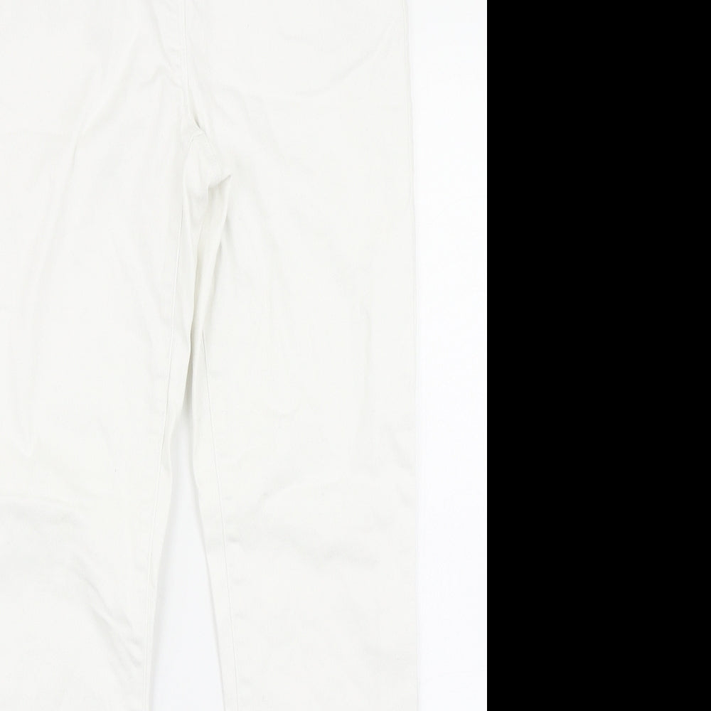 NEXT Womens White  Denim Skinny Jeans Size 12 L28 in