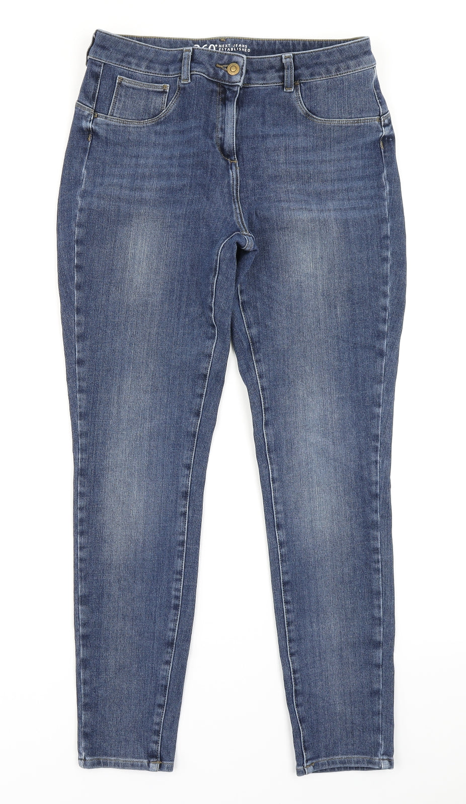 NEXT Womens Blue  Denim Skinny Jeans Size 12 L26 in
