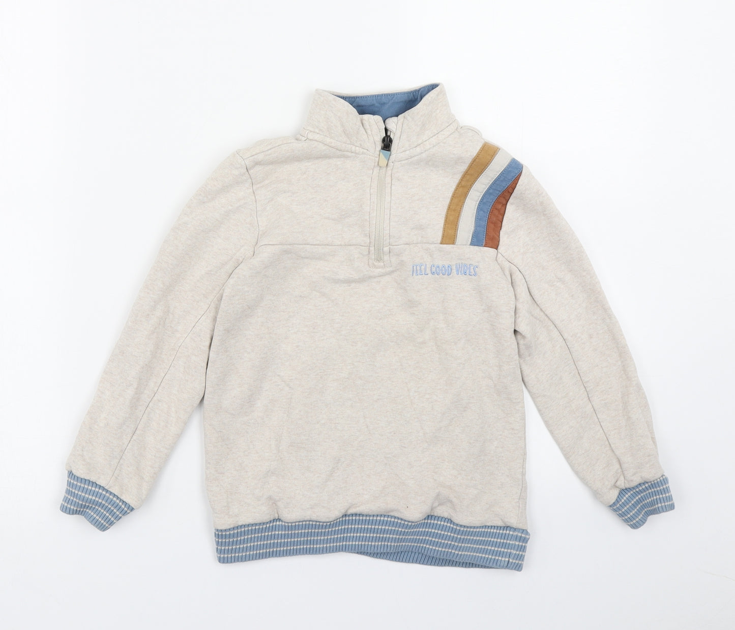 George Boys Beige   Pullover Sweatshirt Size 5-6 Years