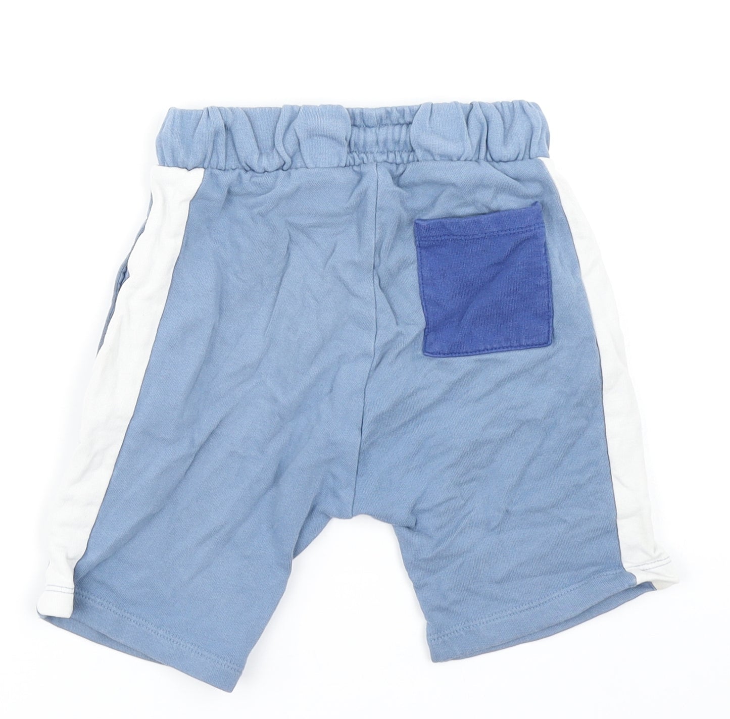 NEXT Boys Blue Colourblock  Sweat Shorts Size 5-6 Years