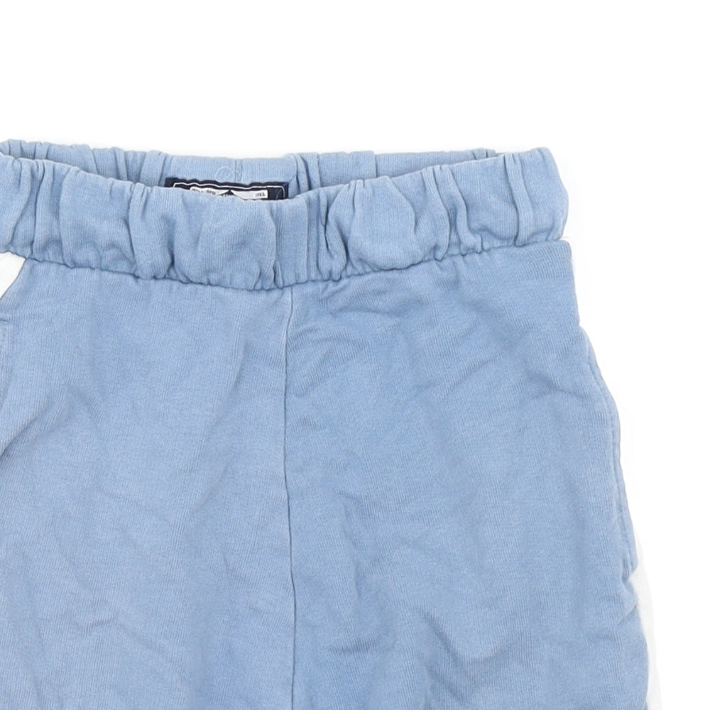 NEXT Boys Blue Colourblock  Sweat Shorts Size 5-6 Years