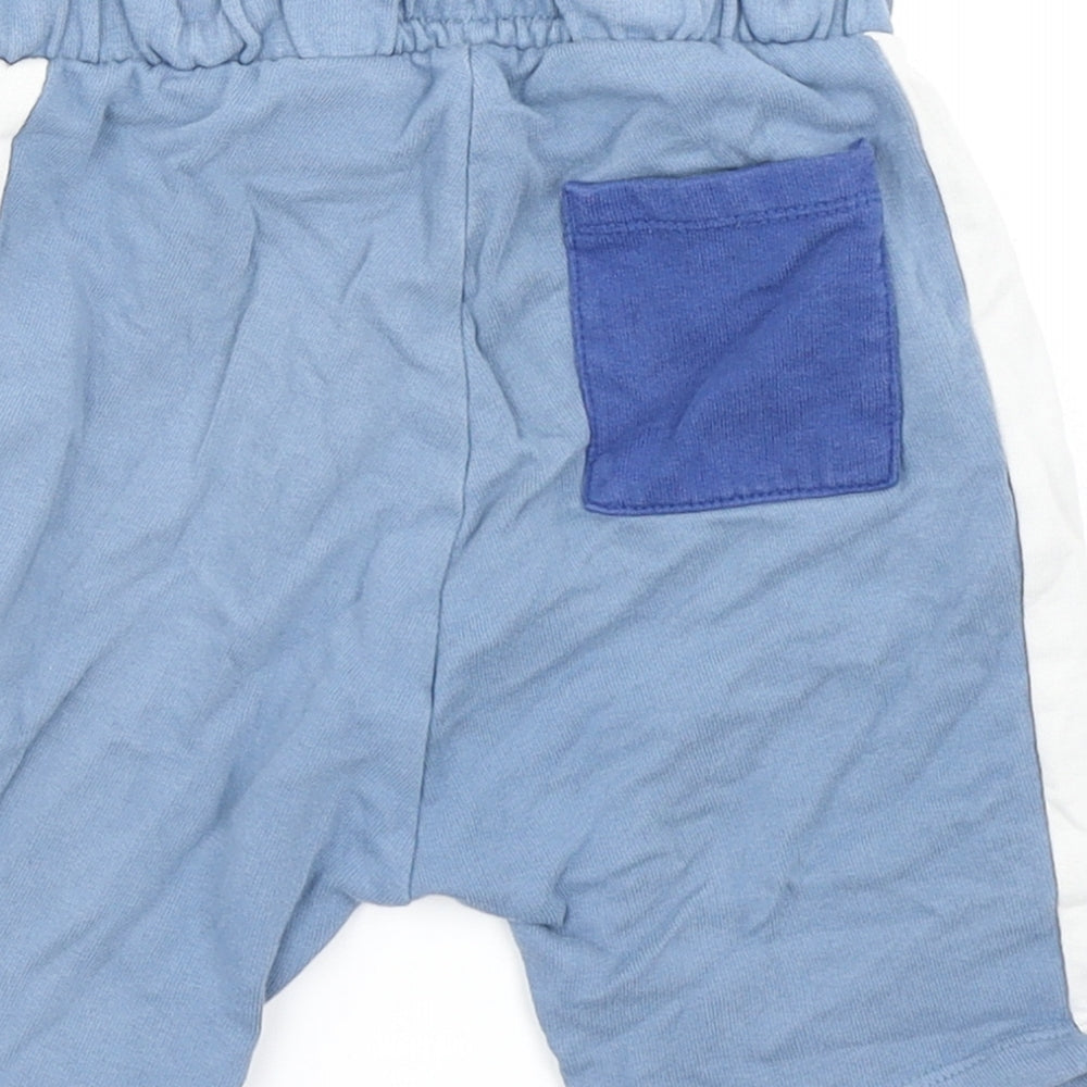 NEXT Boys Blue Colourblock  Sweat Shorts Size 5-6 Years