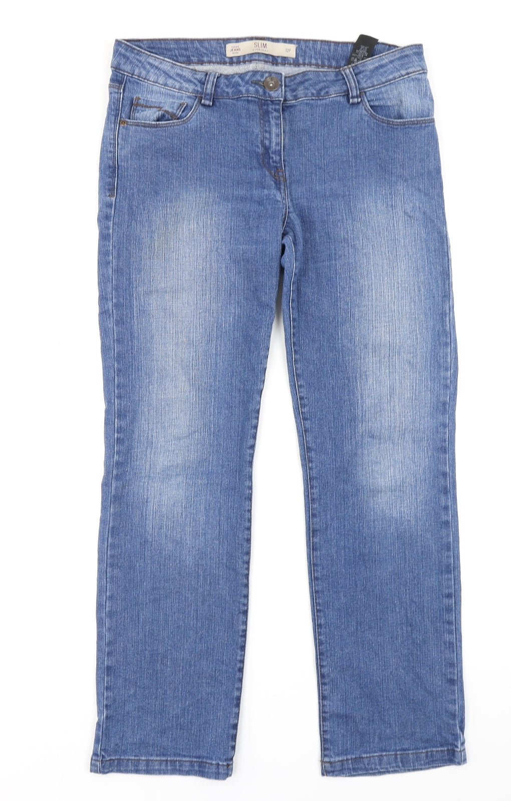 NEXT Womens Blue  Denim Straight Jeans Size 12 L20 in