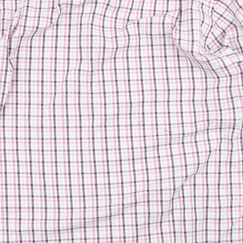 Cedar Wood State Mens Pink Plaid   Button-Up Size 17