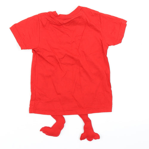 Jurassic World Boys Red   Basic T-Shirt Size 12 Months  - Dinosaurs