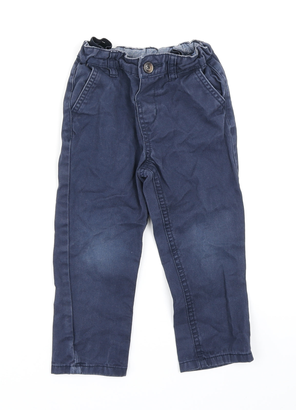 Denim Co Boys Blue   Chino Trousers Size 2-3 Years