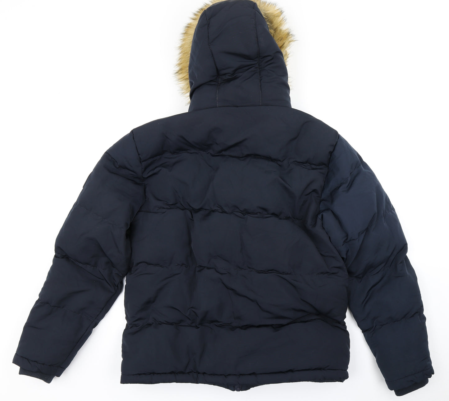 SoulCal&Co Mens Blue   Parka Coat Size L