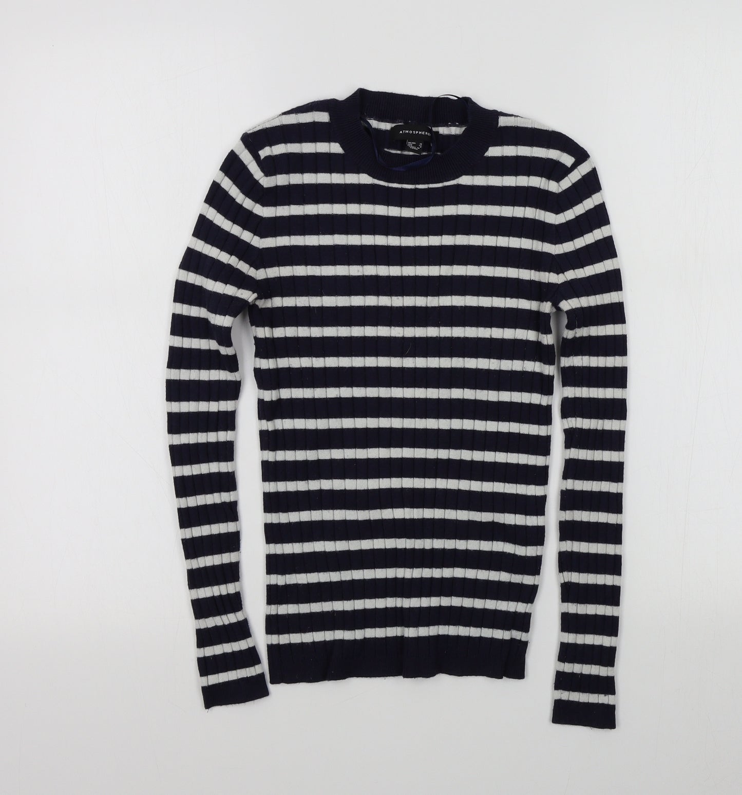 Primark Womens Blue Striped  Pullover Jumper Size 10