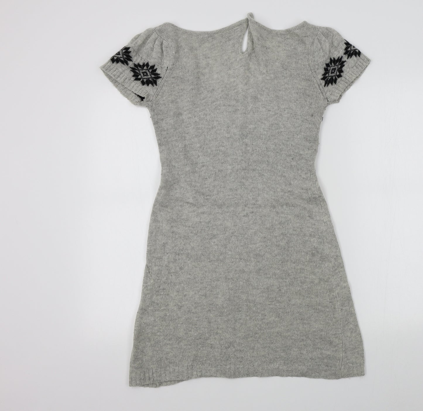 New Look Womens Grey Colourblock  A-Line  Size 12