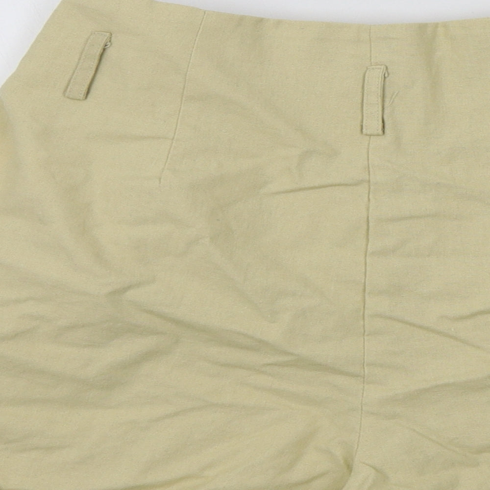 Boohoo Womens Beige Colourblock  Bermuda Shorts Size 8