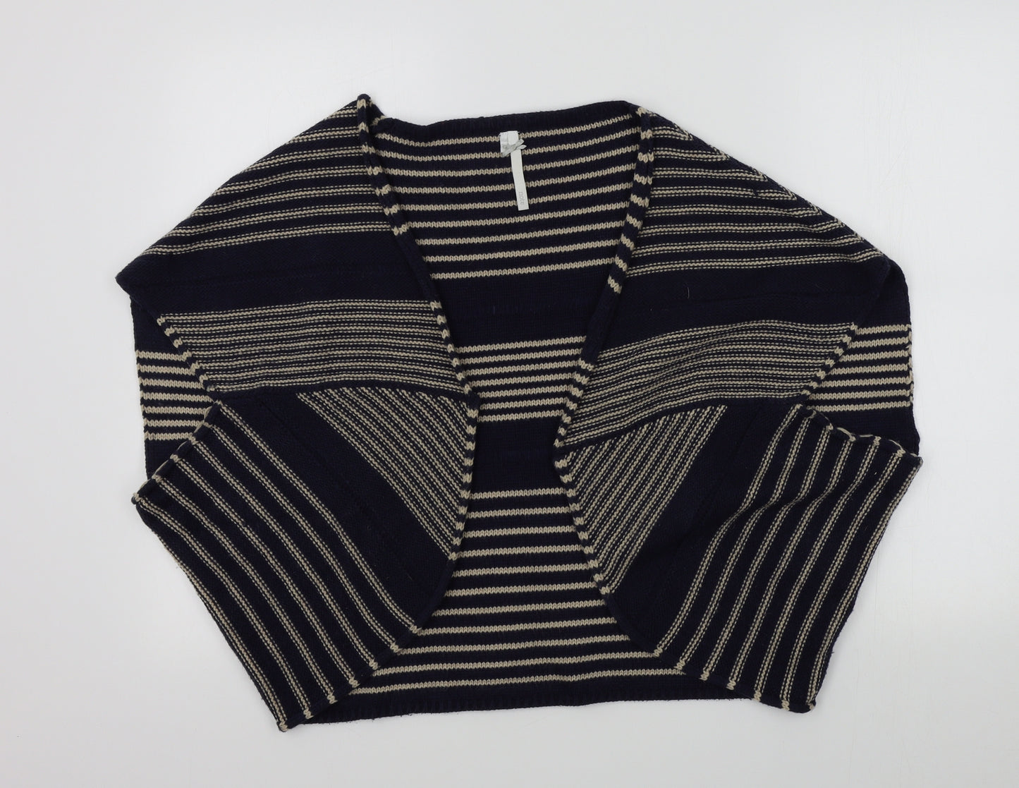 NOTE Womens Blue Striped  Cardigan Jumper Size 16