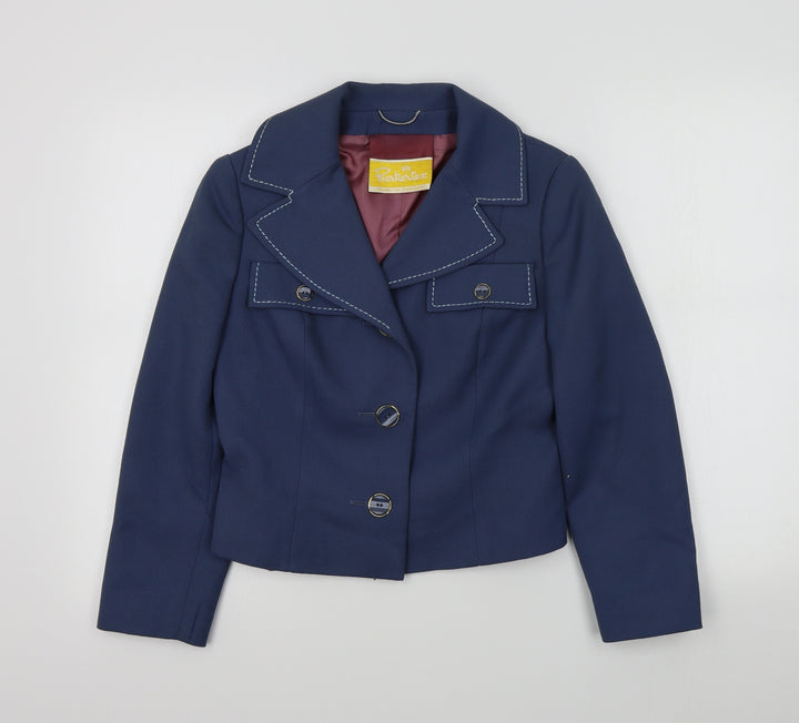 Berkertex Womens Blue Colourblock Jacket Blazer Size M
