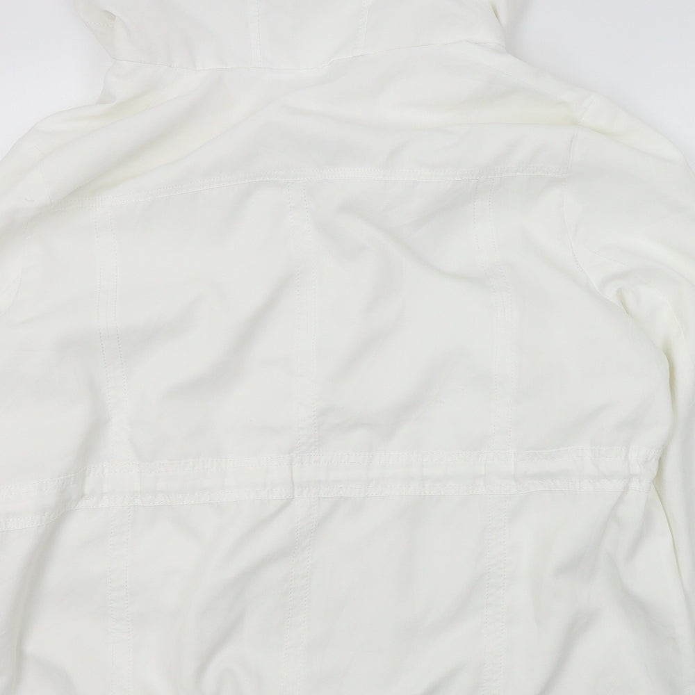 Bonmarché Womens White   Overcoat Coat Size 20