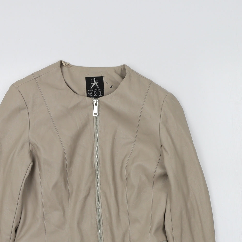 Primark Womens Beige   Jacket Coatigan Size 8