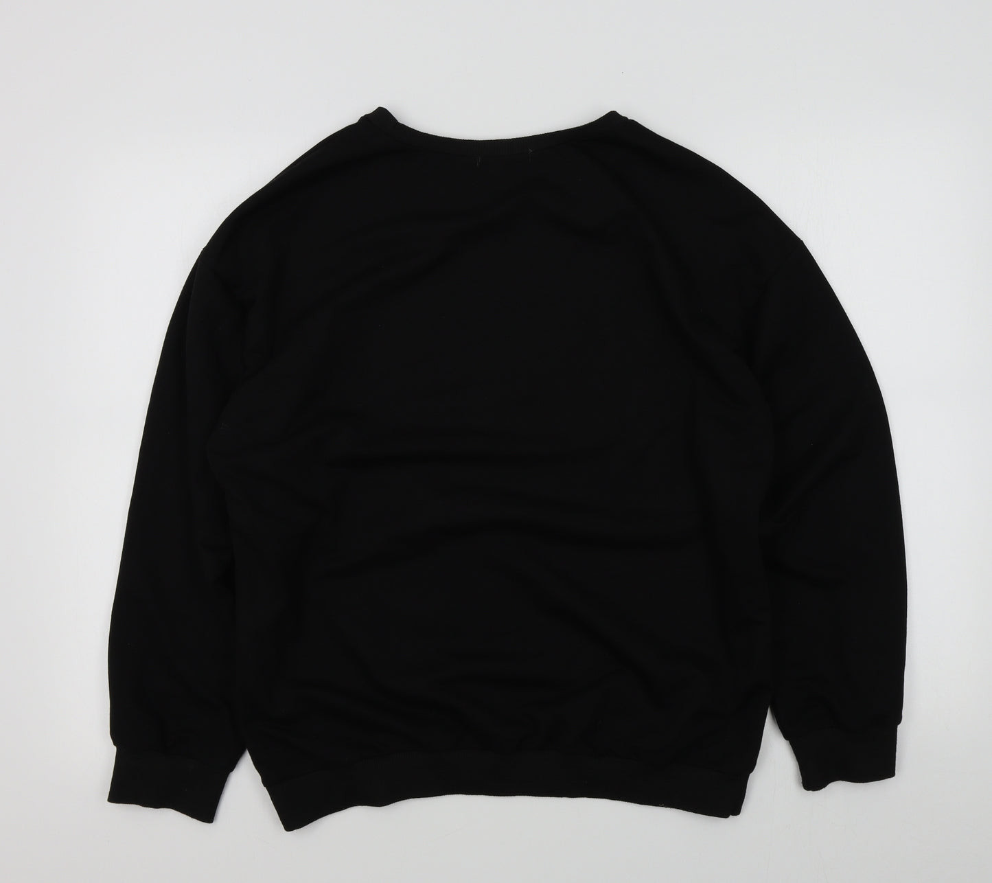 ROMWE Womens Black   Pullover Jumper Size L  - skeleton halloween