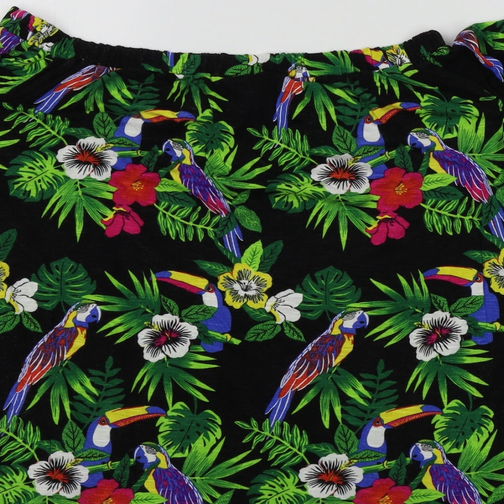 George Womens Multicoloured Geometric  Basic T-Shirt Size 14