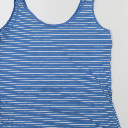 Primark Womens Blue Striped  Basic T-Shirt Size L