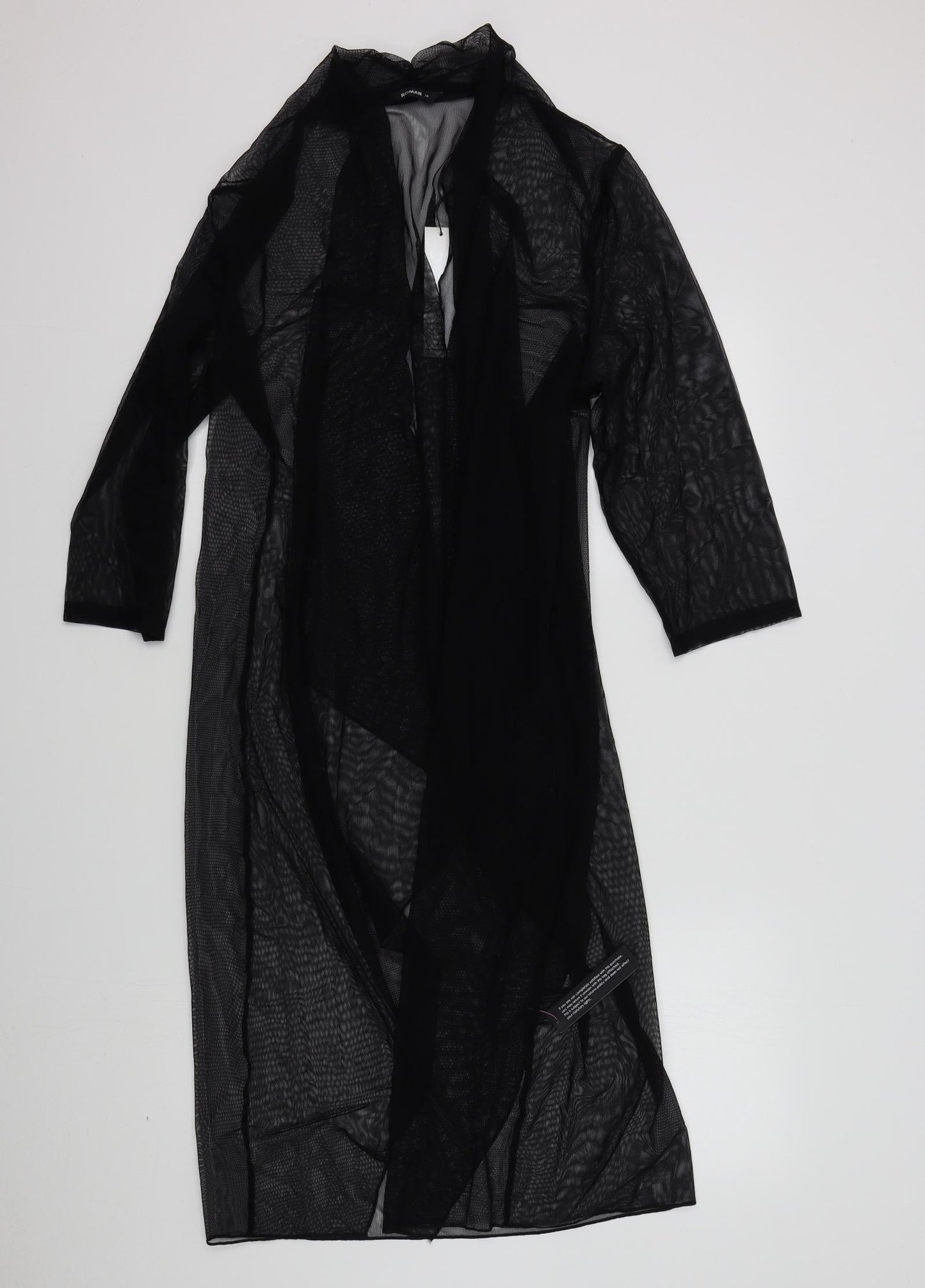 Roman Womens Black   Cardigan Jumper Size 14
