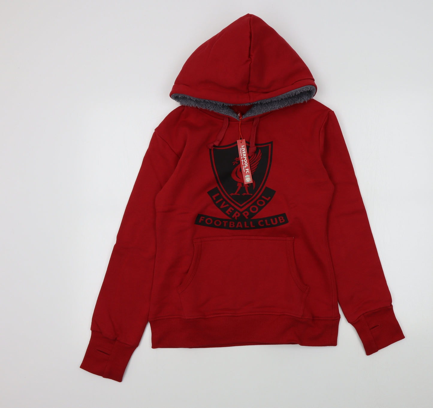 Liverpool FC Womens Red   Pullover Hoodie Size 8